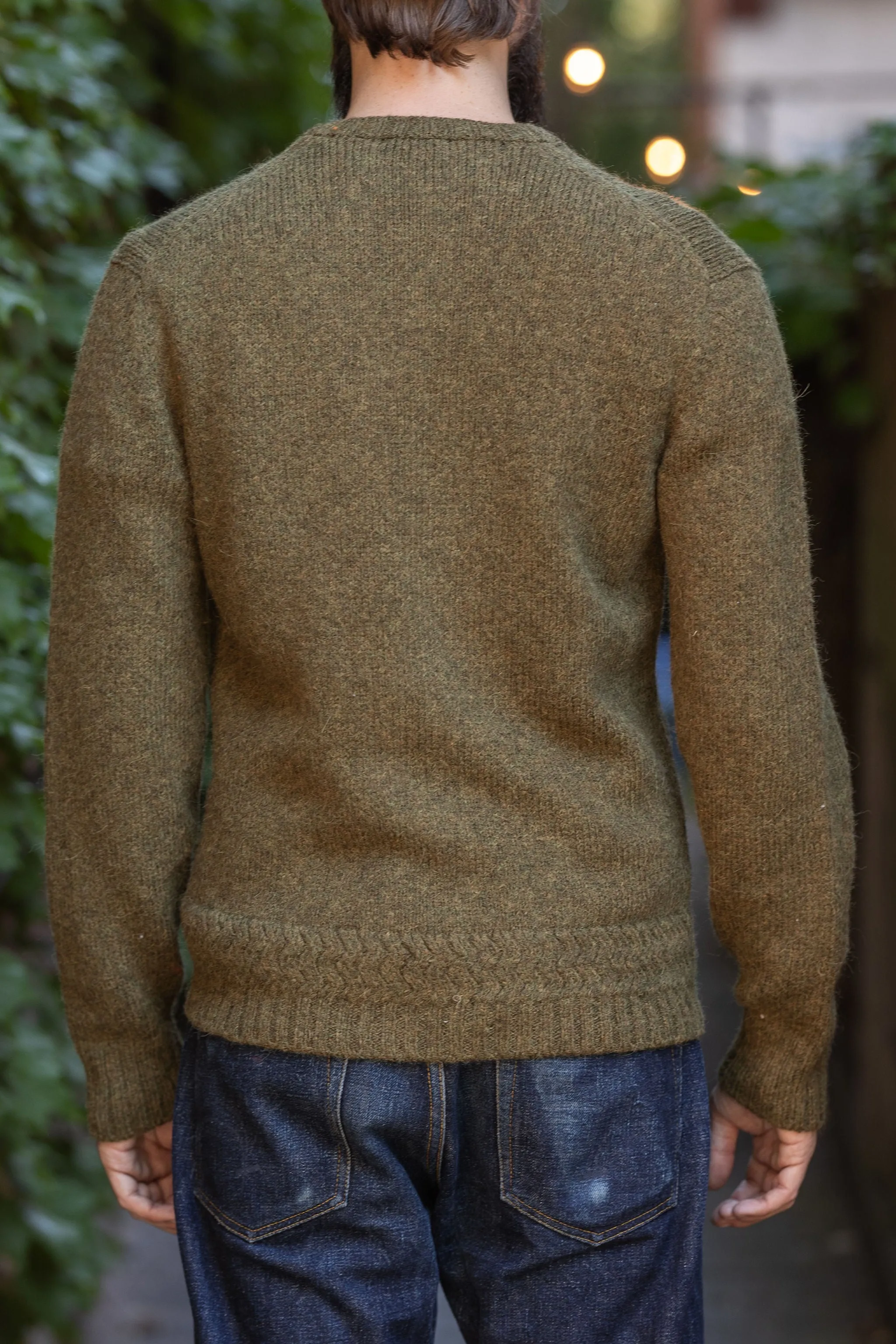 3sixteen Alpaca Crewneck - Forest