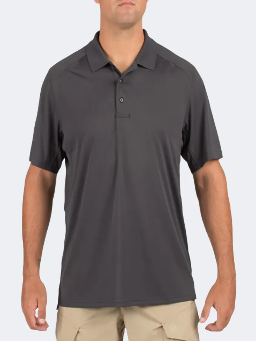 41192-018 S/S Helios Polo Charcoal