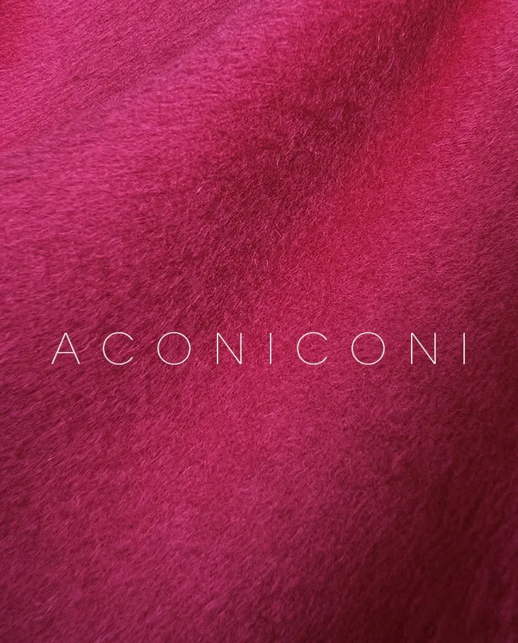 Aconiconi women's autumn winter Hepburn 100% Australian wool double-faced jacket - rekji