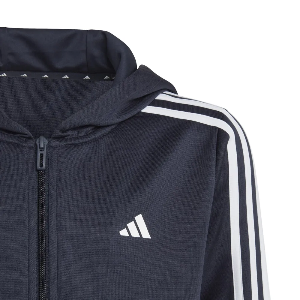 adidas Train Essentials Aeroready 3-Stripes Regular Fit Full Zip Kid's Hoodie