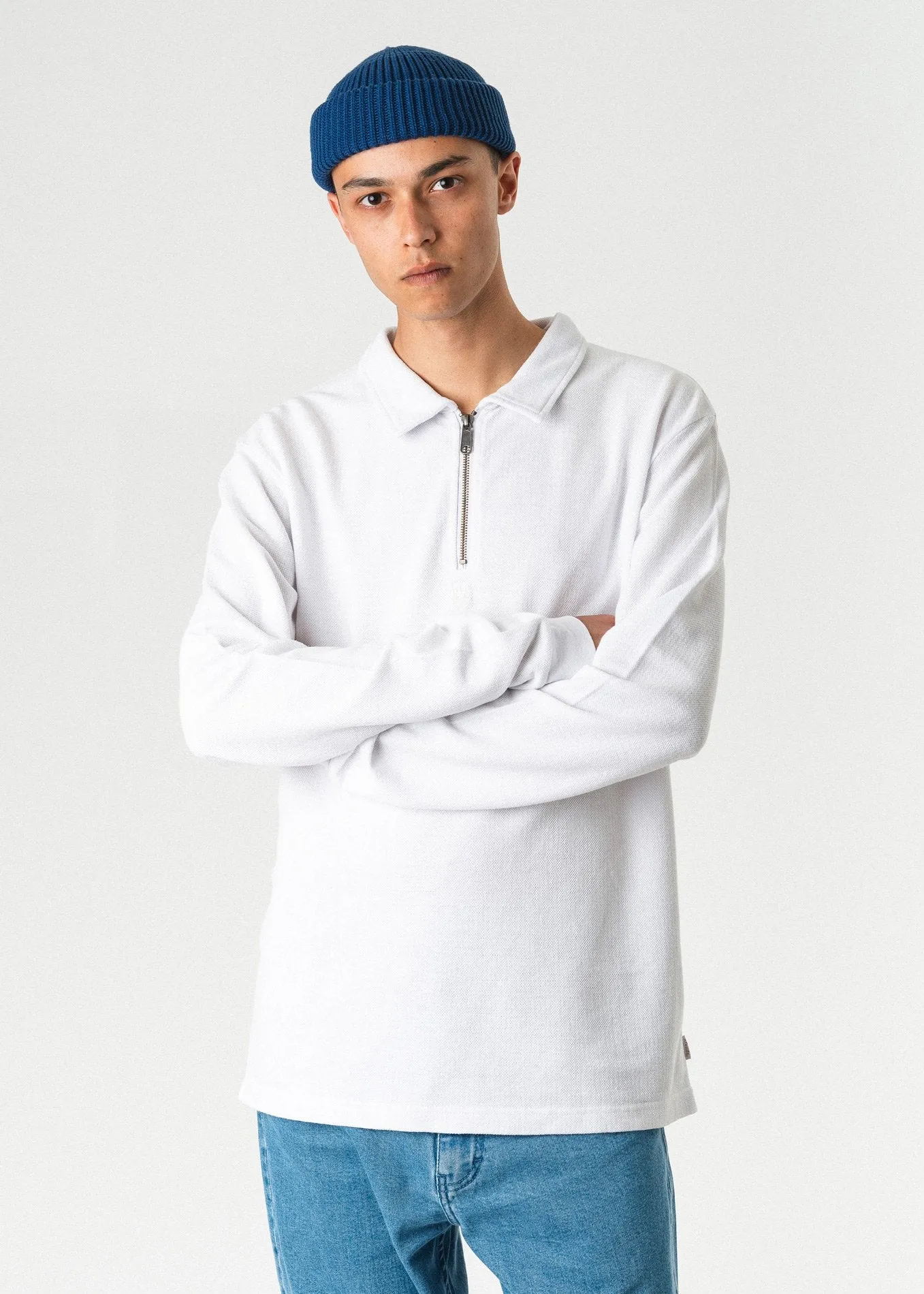 Afends Mens Daly - Hemp Long Sleeve Polo Tee