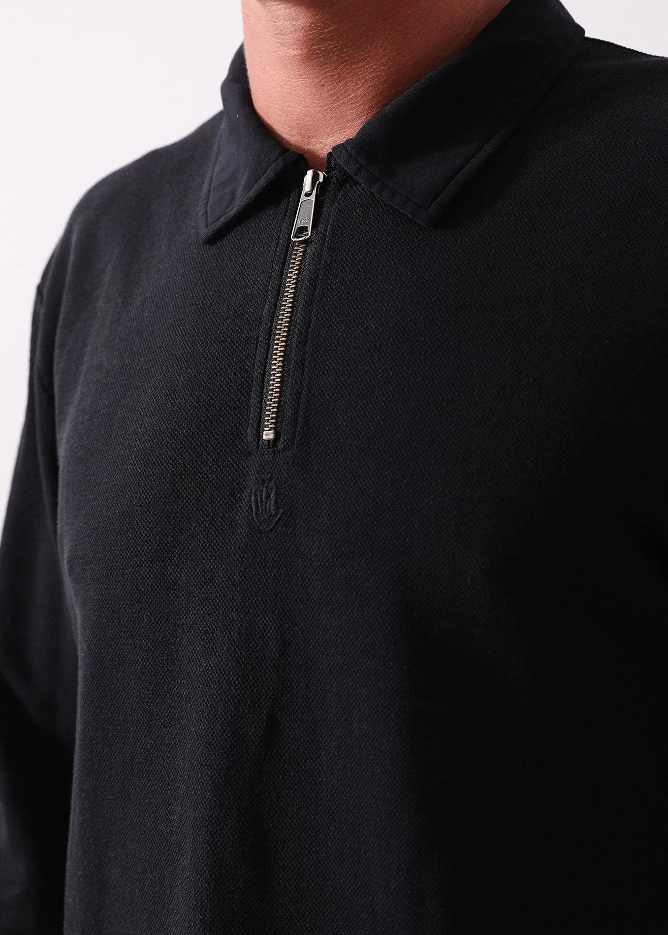 Afends Mens Daly - Hemp Long Sleeve Polo Tee