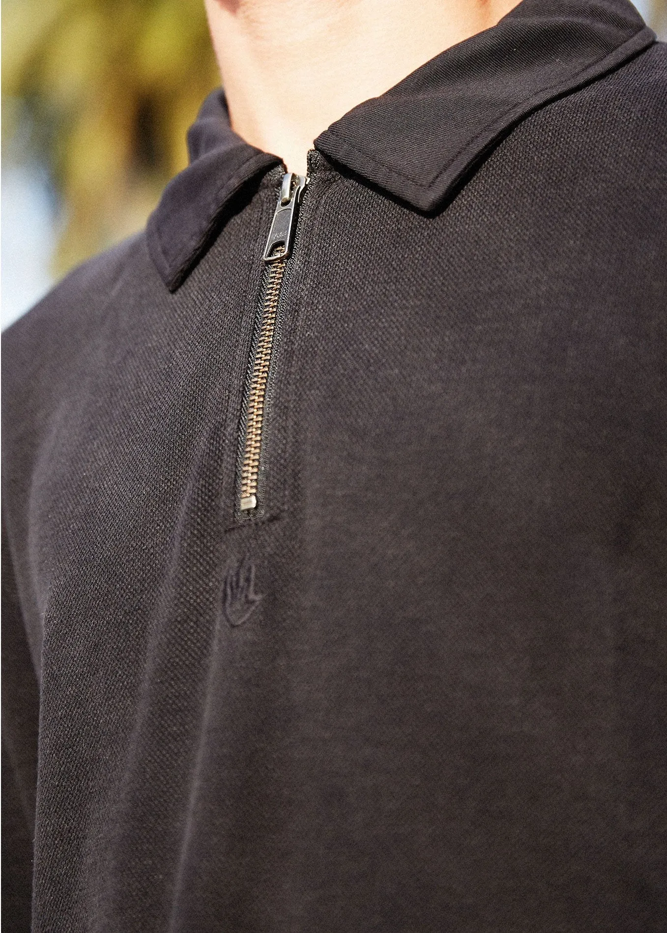 Afends Mens Daly - Hemp Long Sleeve Polo Tee