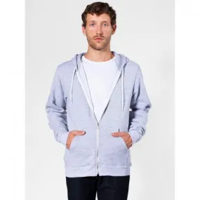 American Apparel Unisex Salt And Pepper Full Zip Hoodie