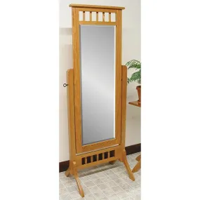 Amish Open Top Mission Cheval Mirror