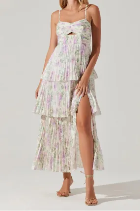 ASTR THE LABEL - EMMI FRONT CUTOUT TIERED DRESS