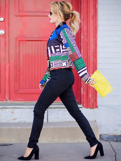 Aztec Tribal Colorful Fashion Retro Jacket