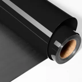 Black 3D Puff Vinyl Heat Transfer Vinyl Roll