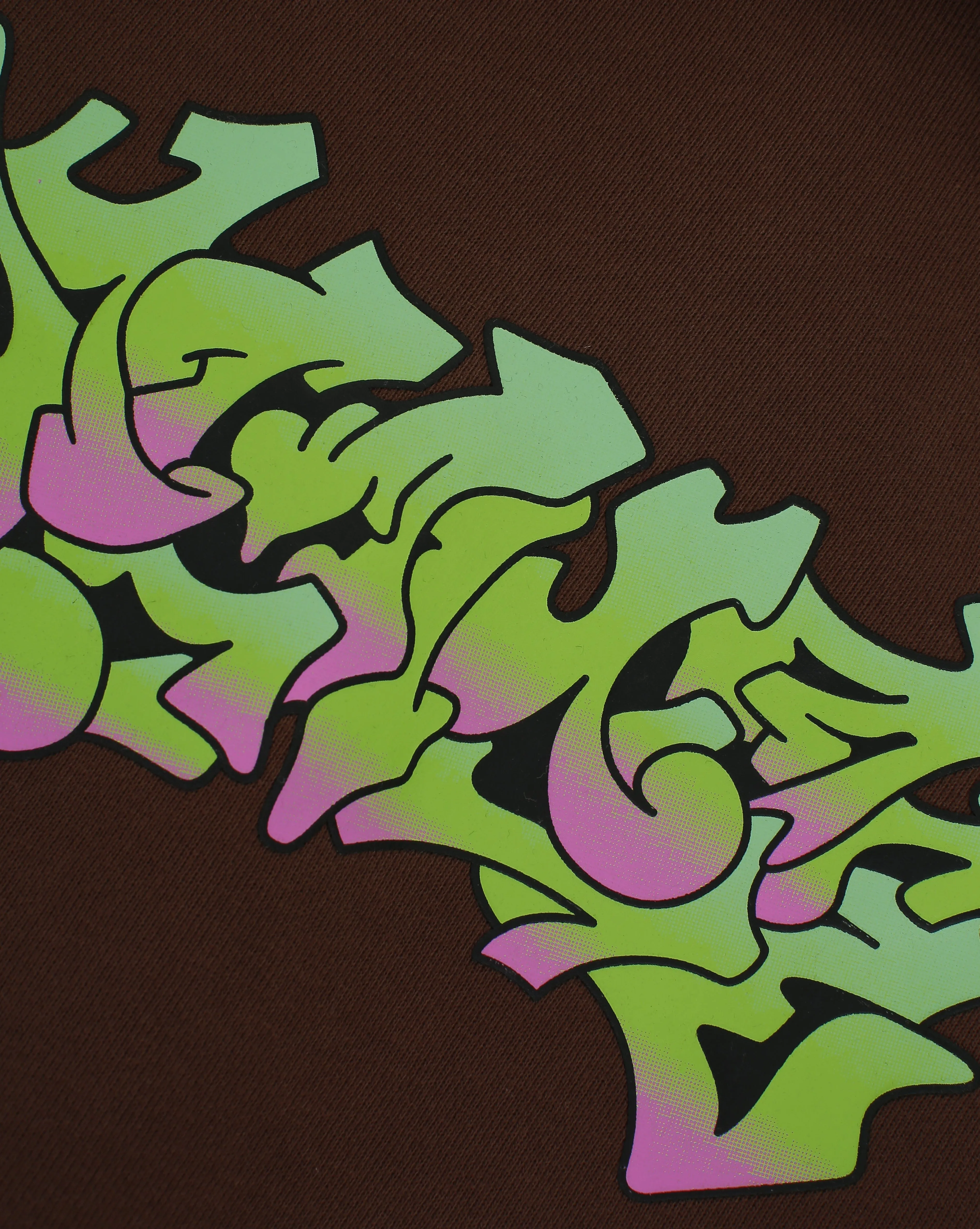 Boba Brown Graffiti Logo Hoodie