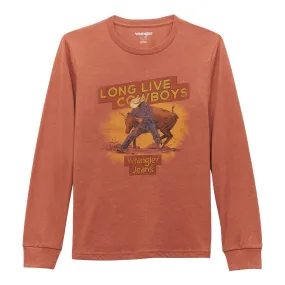 Boy's Wrangler Tee ~ Redwood