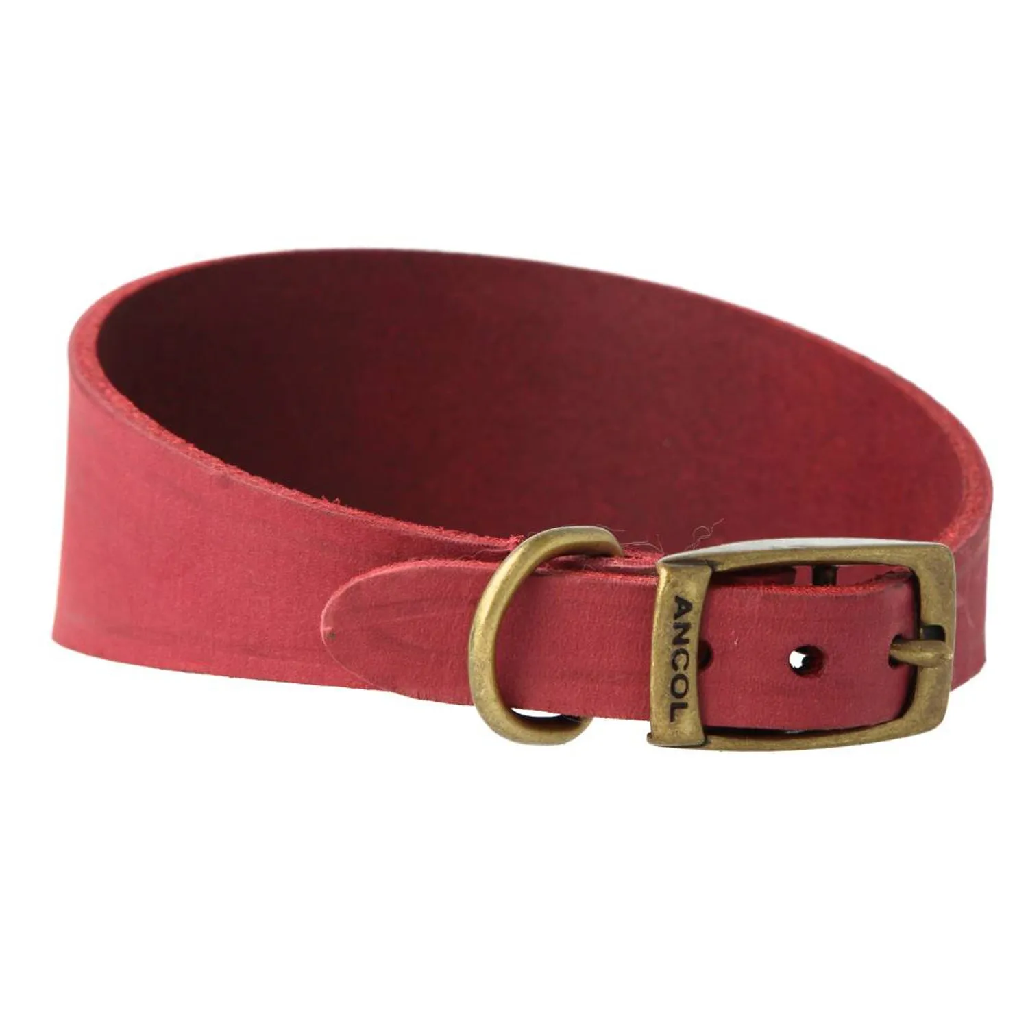 Burgundy Leather Collar