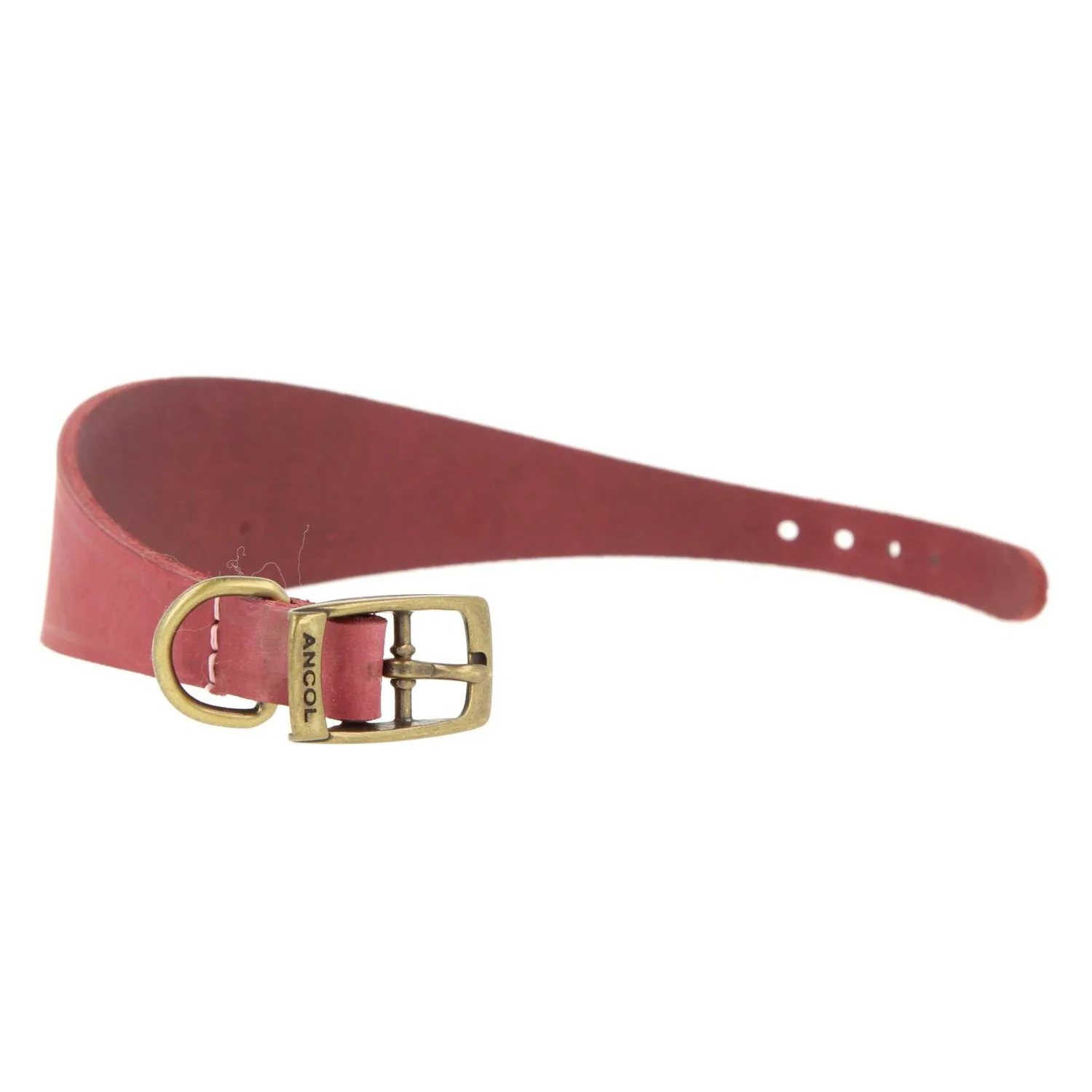 Burgundy Leather Collar