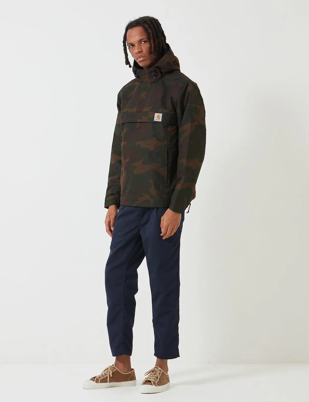 Carhartt-WIP Nimbus Half-Zip Jacket (Fleece Lined) - Camo Evergreen