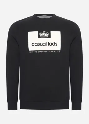 Casual Lads sweater - black