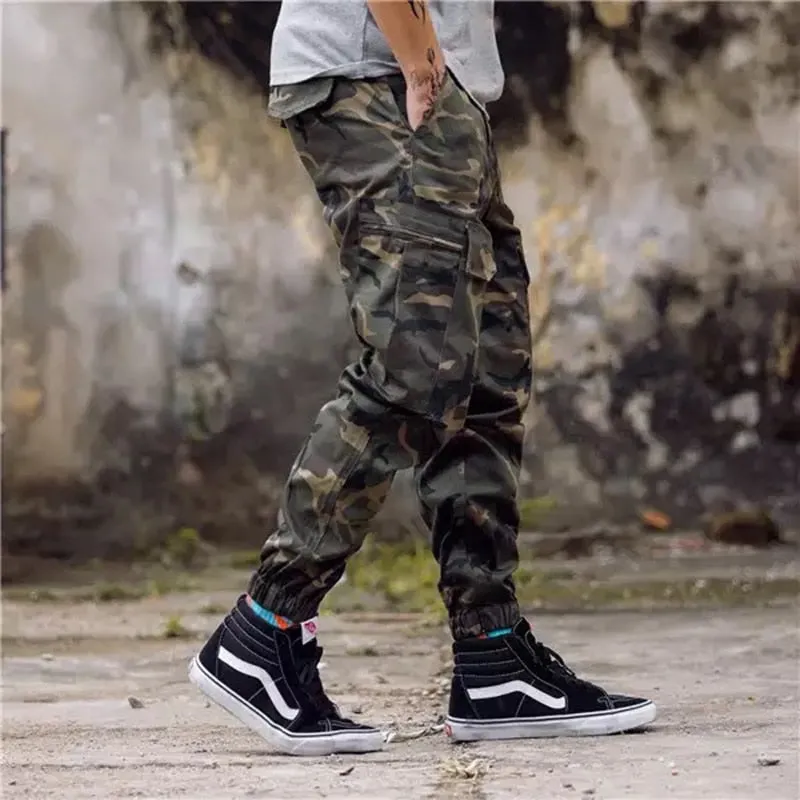 Casual Youth Streetwear Cargo Jogger Loose Style Men Pants