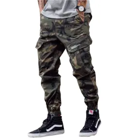 Casual Youth Streetwear Cargo Jogger Loose Style Men Pants