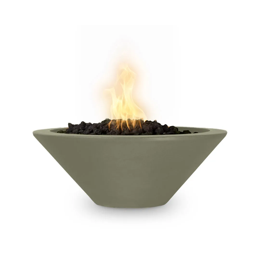 Cazo 24" Round Fire Bowl - GFRC Concrete - Fire Feature