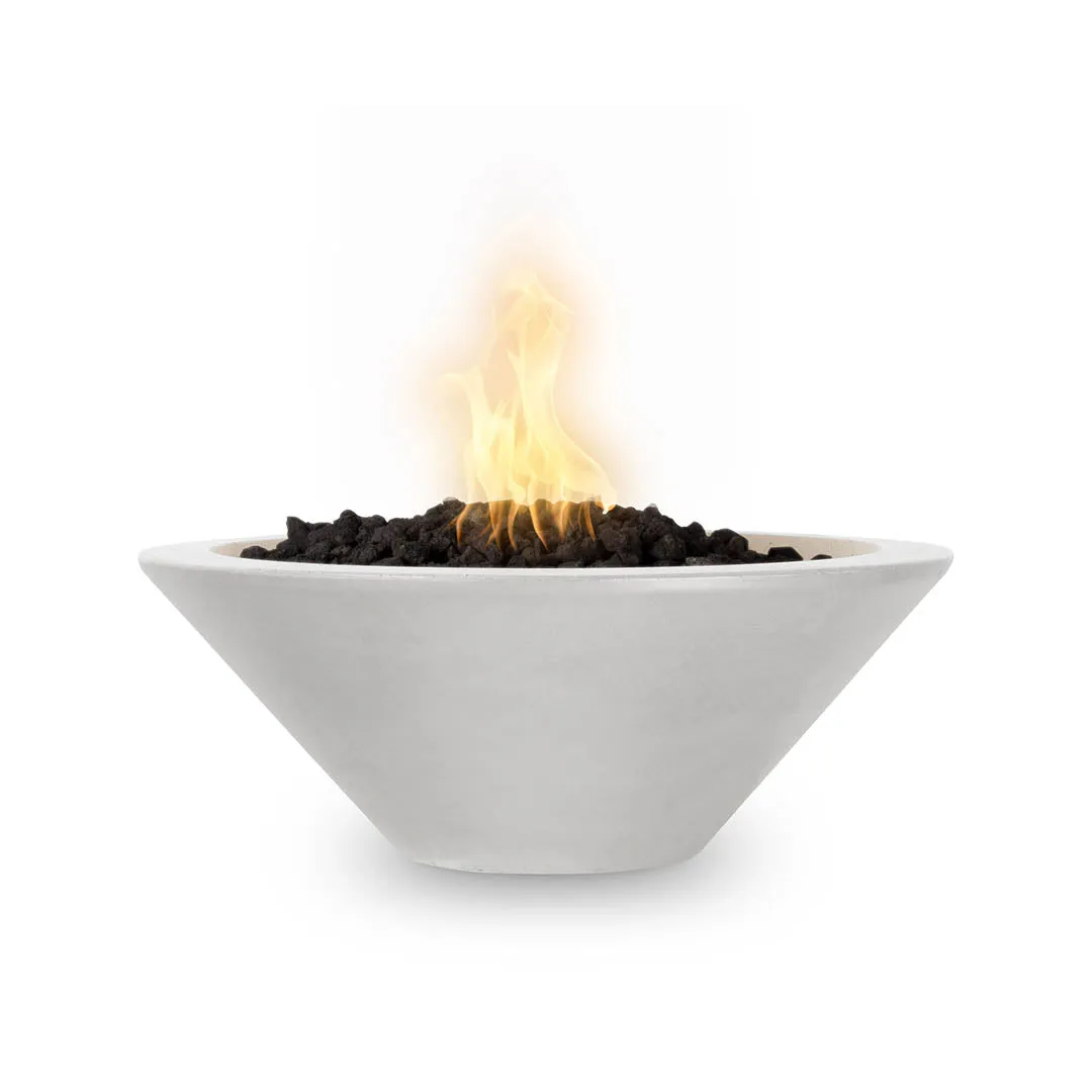 Cazo 24" Round Fire Bowl - GFRC Concrete - Fire Feature