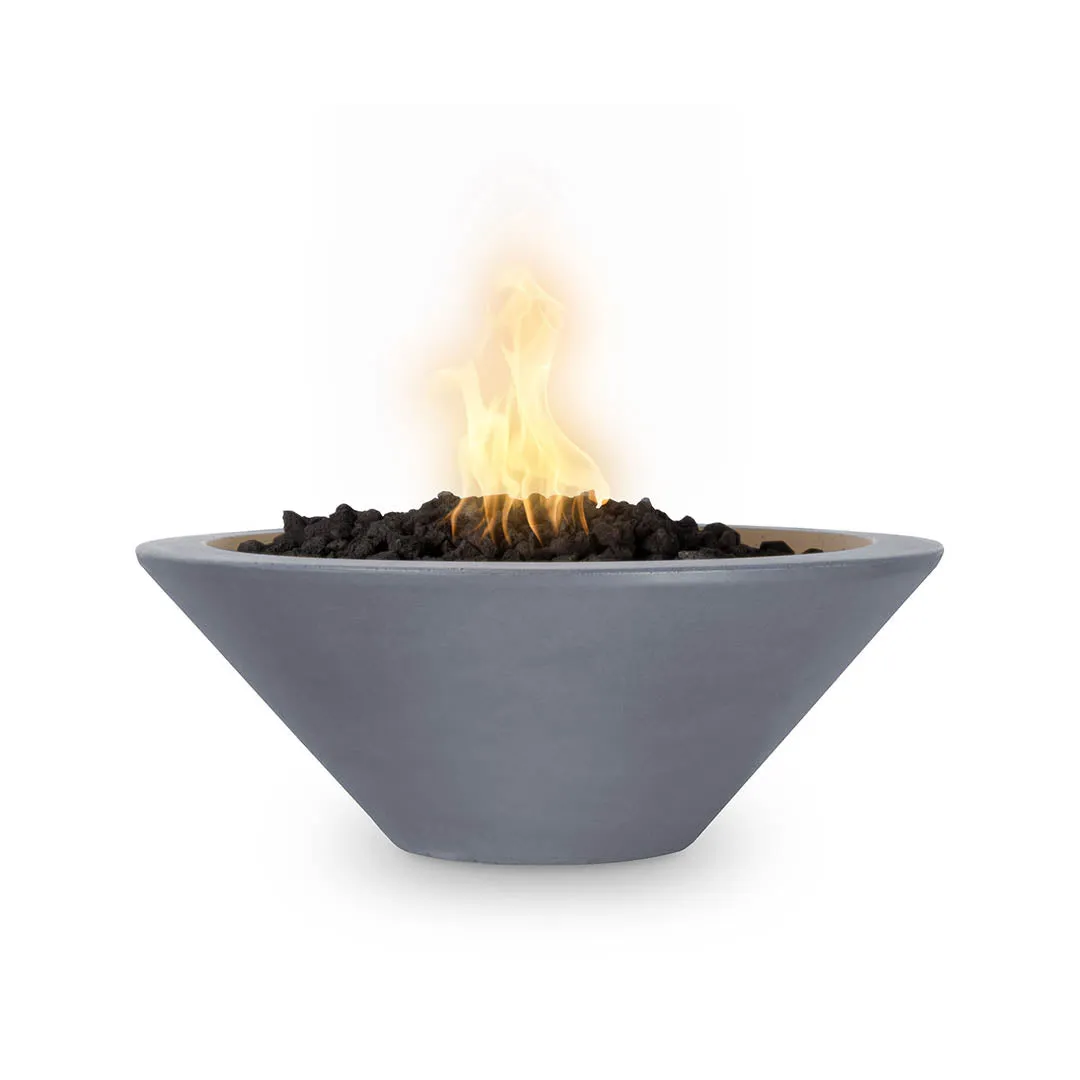 Cazo 24" Round Fire Bowl - GFRC Concrete - Fire Feature