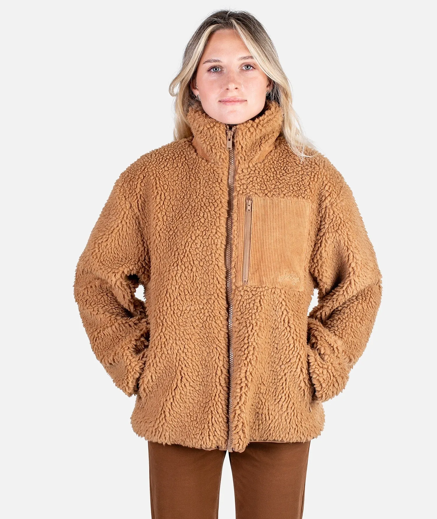 Cedar Hi Pile Fleece Jacket - Camel