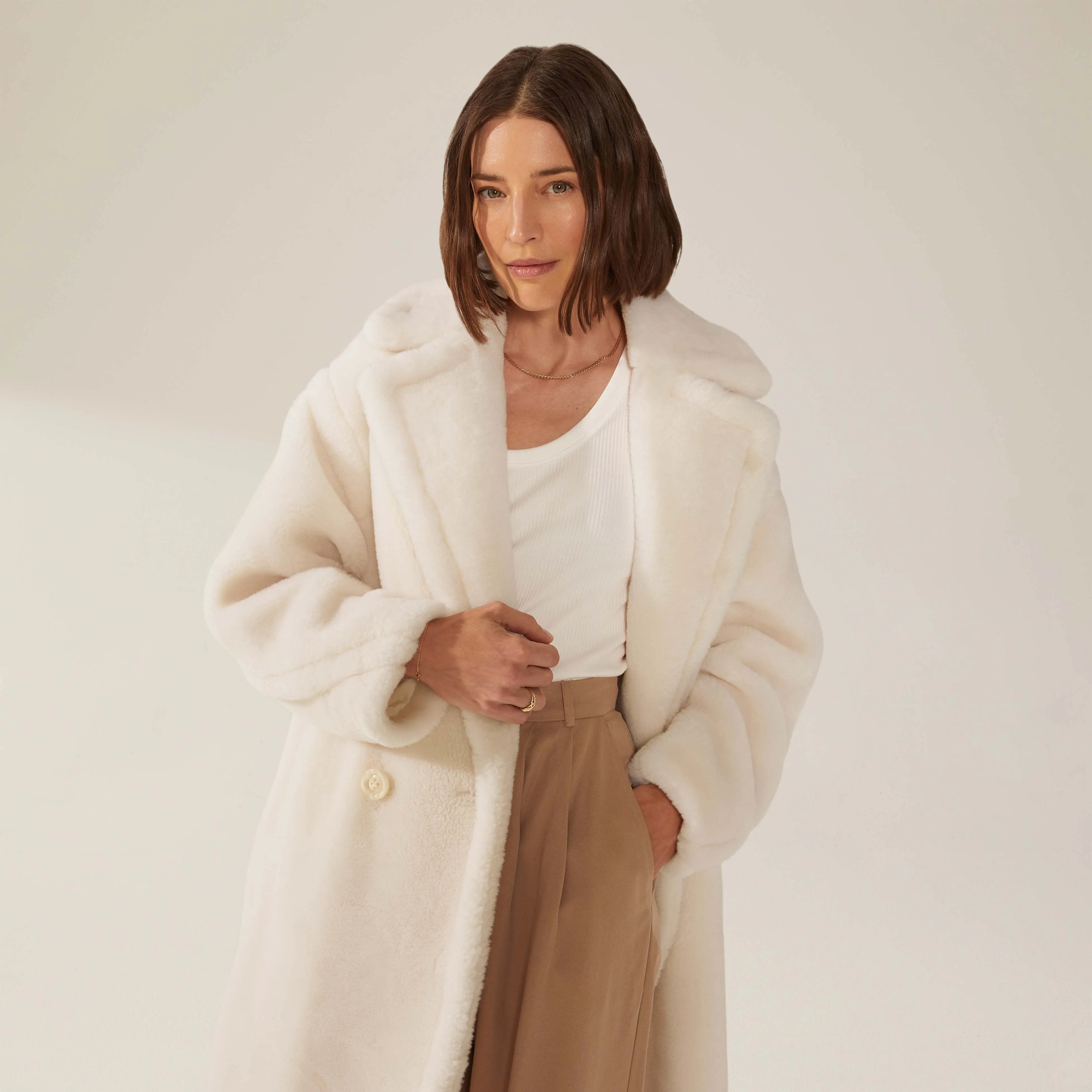 Charlotte Australian Wool Oversized Teddy Coat