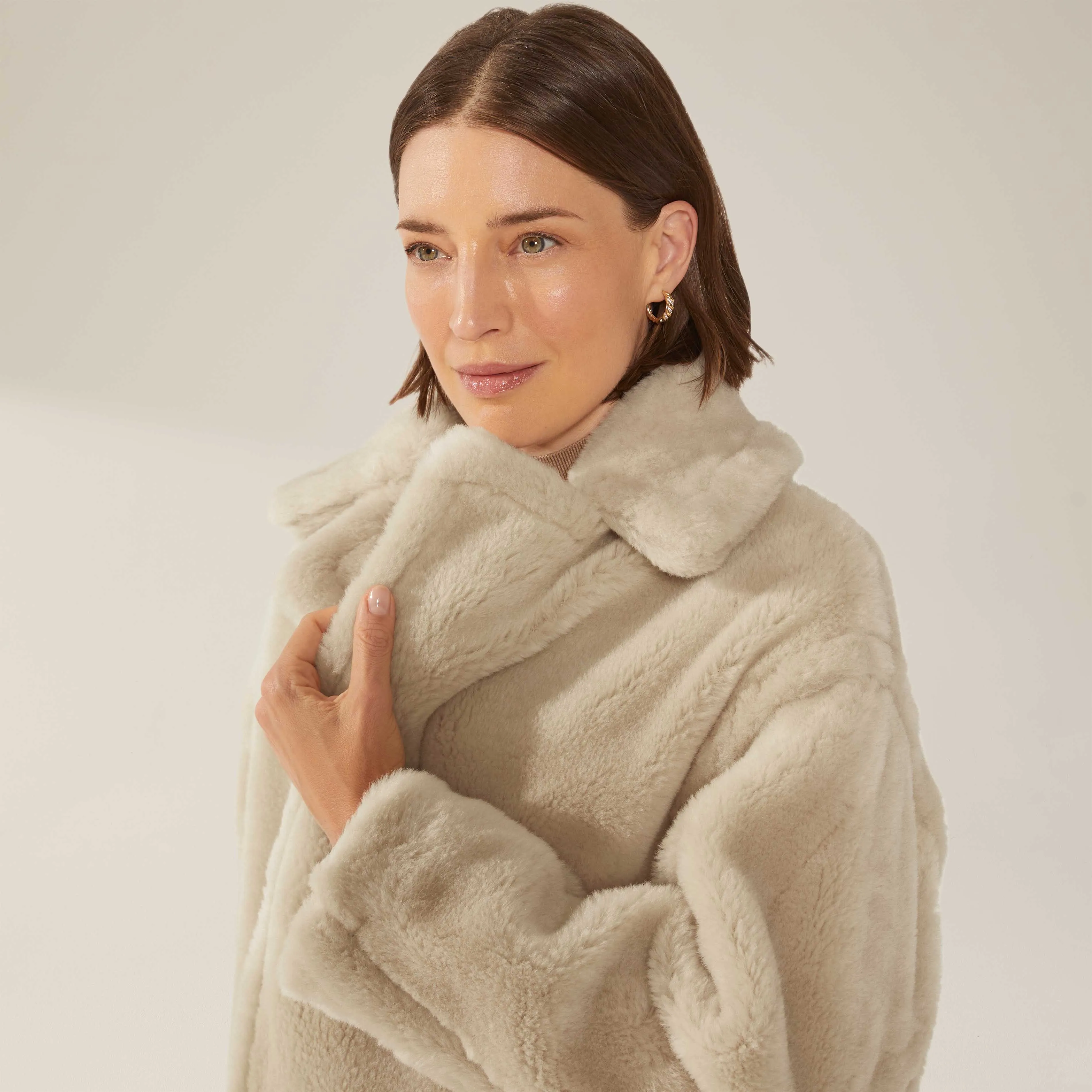 Charlotte Australian Wool Oversized Teddy Coat