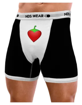 Chili Pepper Heart Mens Boxer Brief Underwear