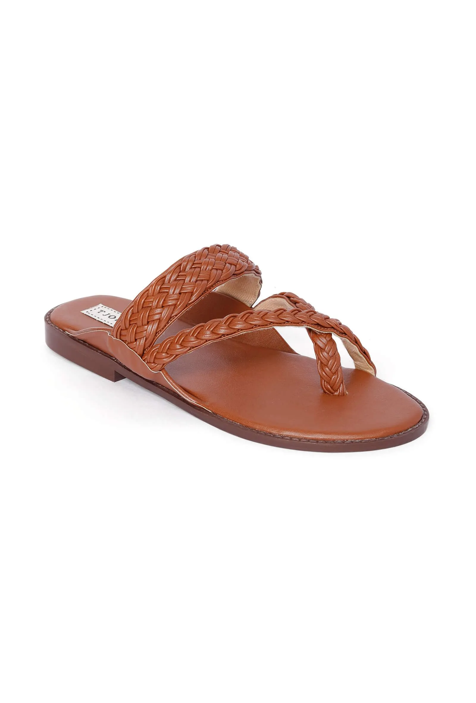 Cinnamon Handcrafted Cruelty-Free Leather Kolhapuri Inspired Chappals