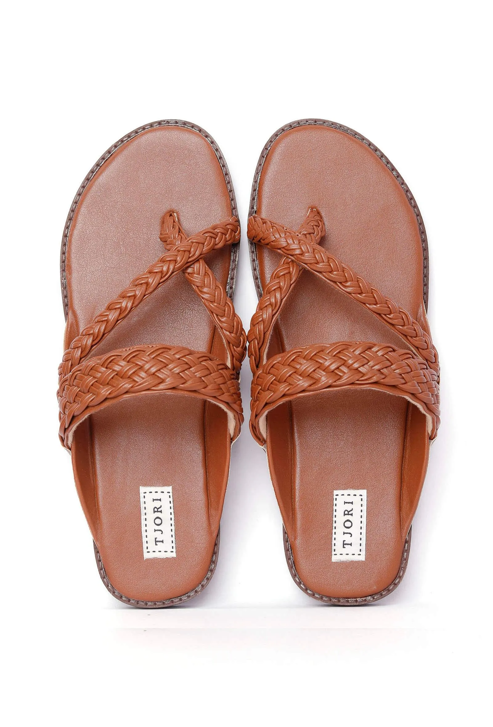 Cinnamon Handcrafted Cruelty-Free Leather Kolhapuri Inspired Chappals