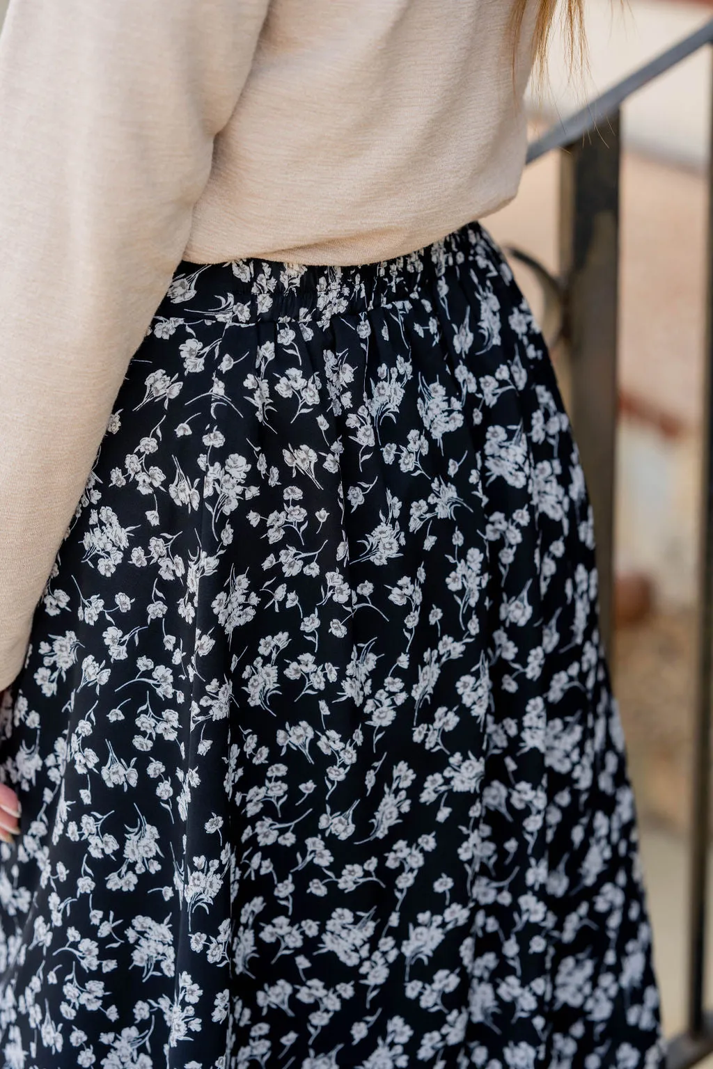 Classic Blossoms Maxi Skirt