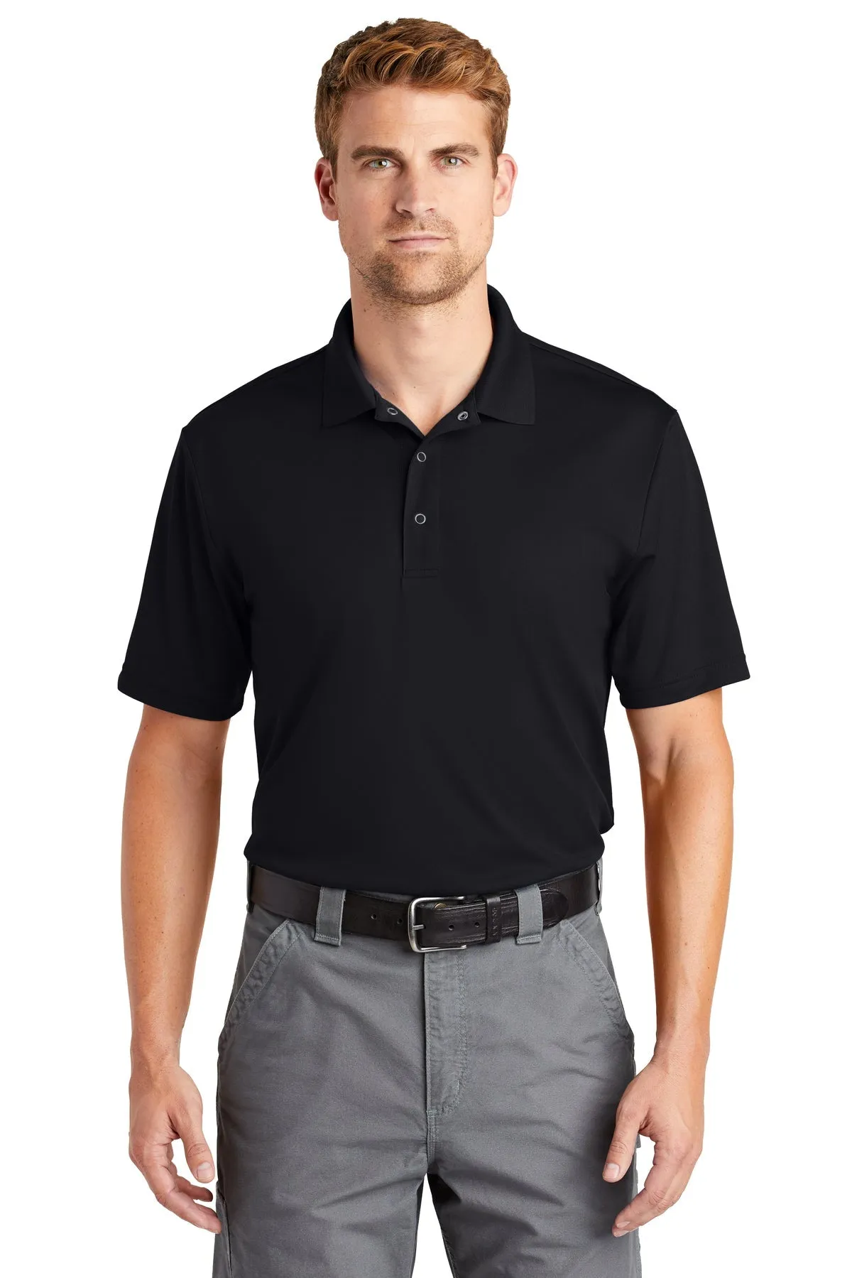 CornerStone Micropique Gripper Polo, Black