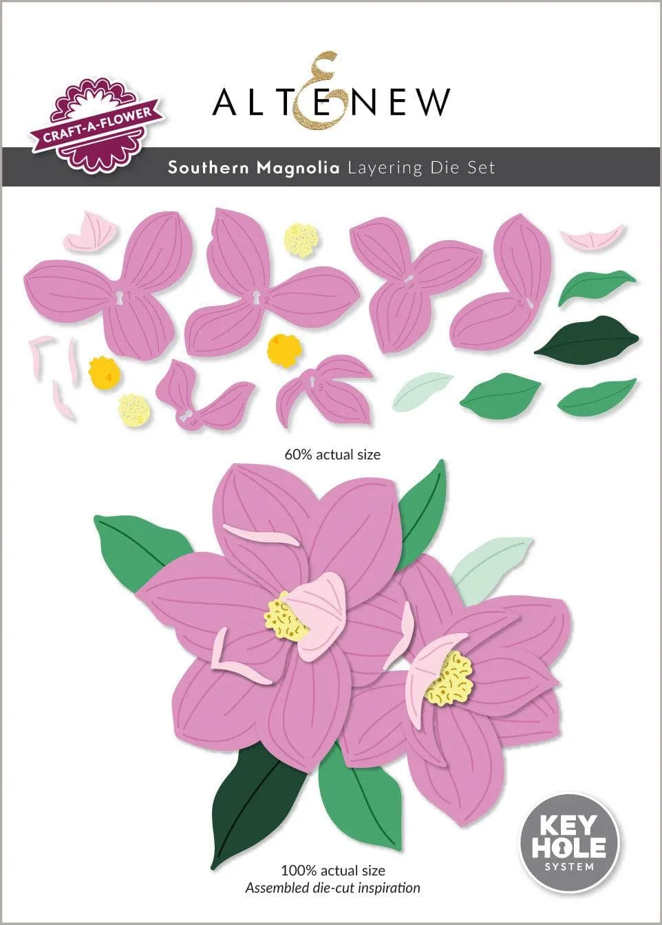 Craft-A-Flower: Southern Magnolia Layering Die Set