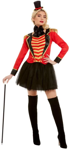 Deluxe Ringmaster Lady Costume UK Dress 8-10