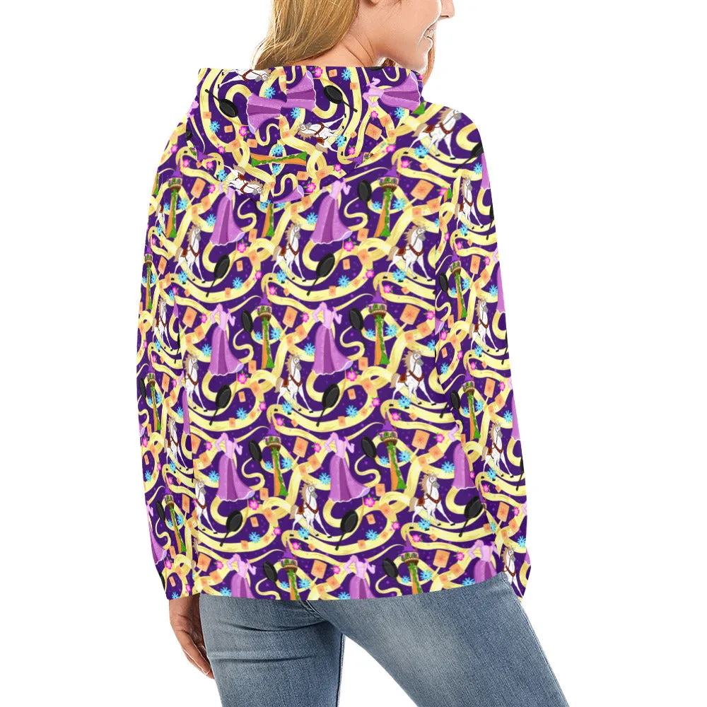 Disney Tangled Rapunzel Punzy Hair Hoodie for Women