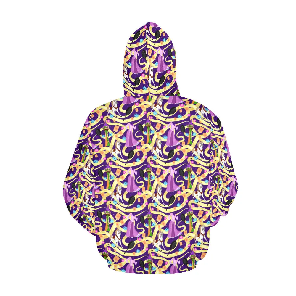 Disney Tangled Rapunzel Punzy Hair Hoodie for Women