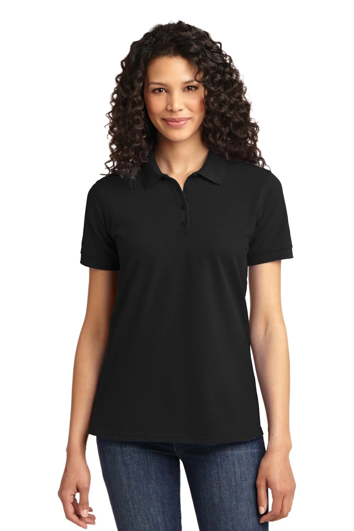 DSST Aurora Owls Ladies Pique Polo.