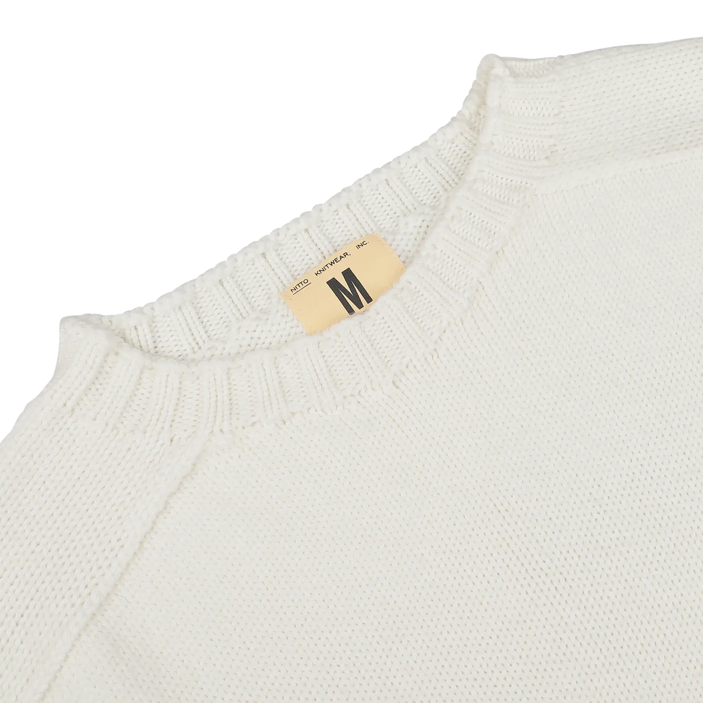 Ecru White Merino Wool Garbis Sweater