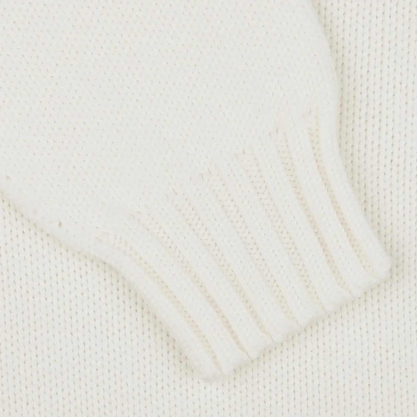 Ecru White Merino Wool Garbis Sweater