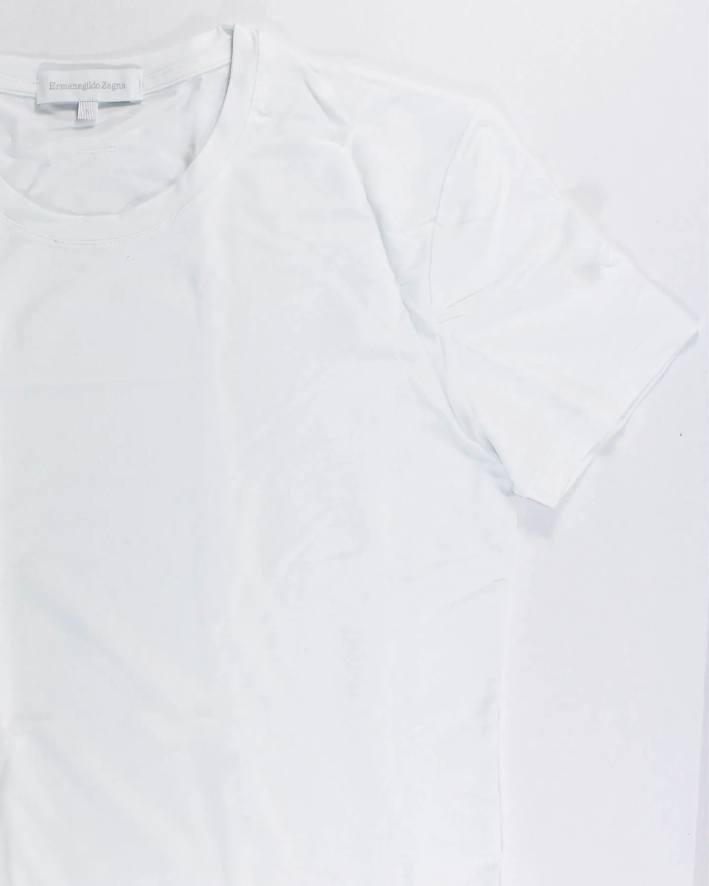 Ermenegildo Zegna T-Shirt Round Neck White Micromodal Men XXXL