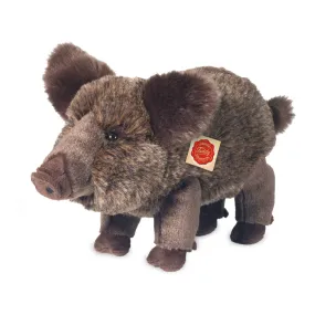 European Wild Boar 30 cm Fluffy Plush Animal by Teddy Hermann