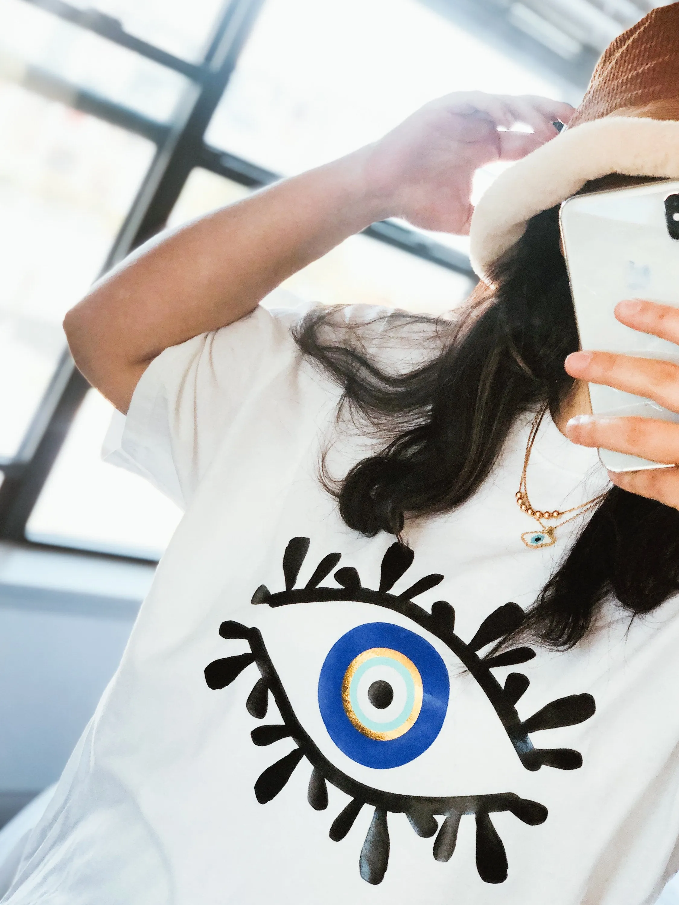 Evil Eye Design T shirt With Amida By Zaa