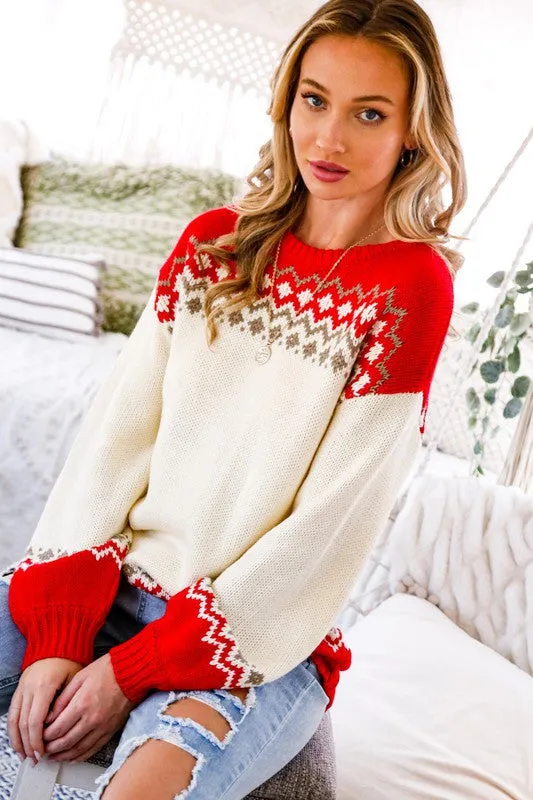 Fair Isle Holiday Sweater