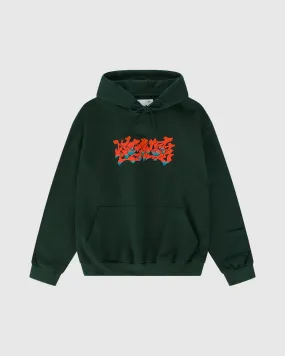 Forest Green Graffiti Logo Hoodie