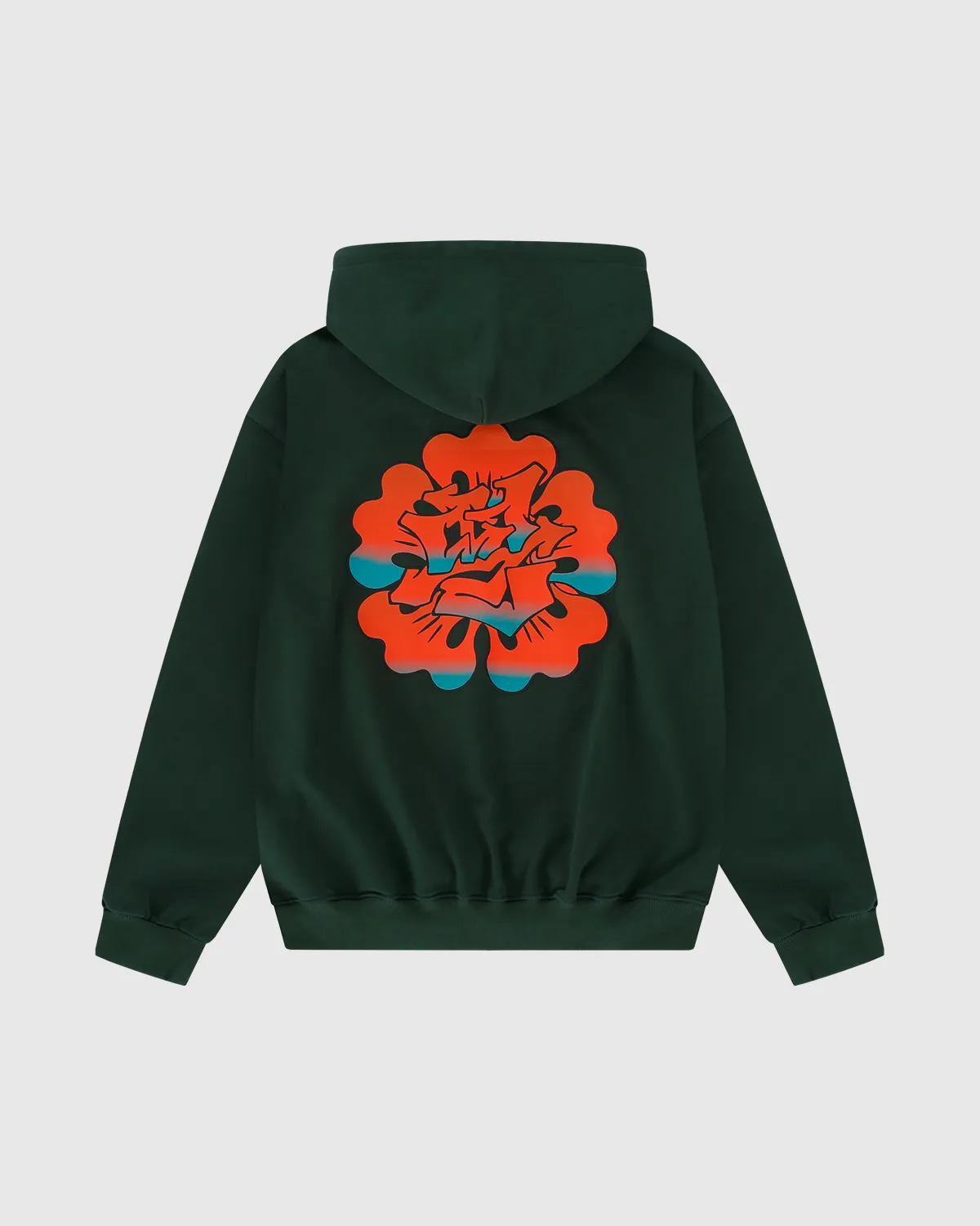 Forest Green Graffiti Logo Hoodie