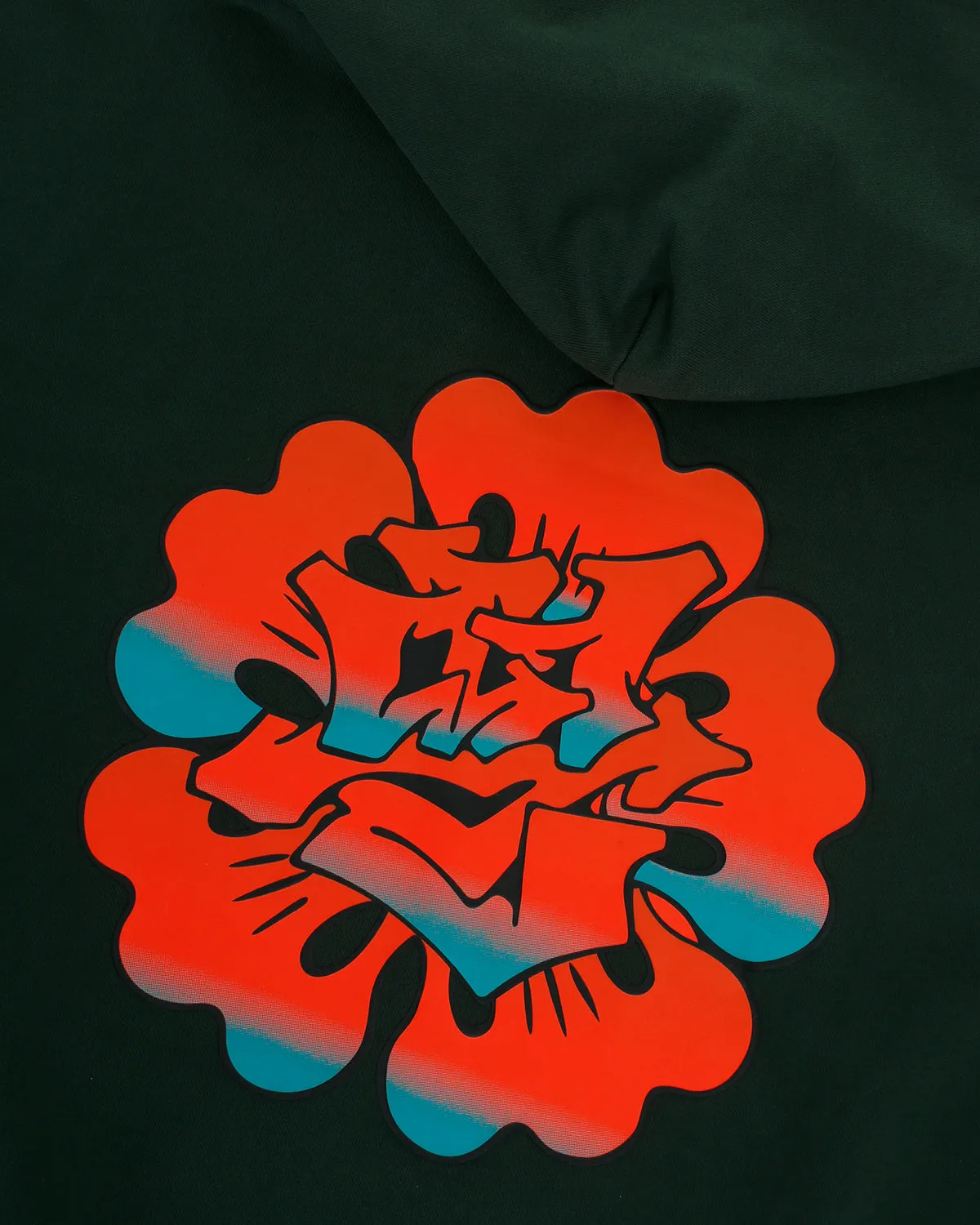 Forest Green Graffiti Logo Hoodie