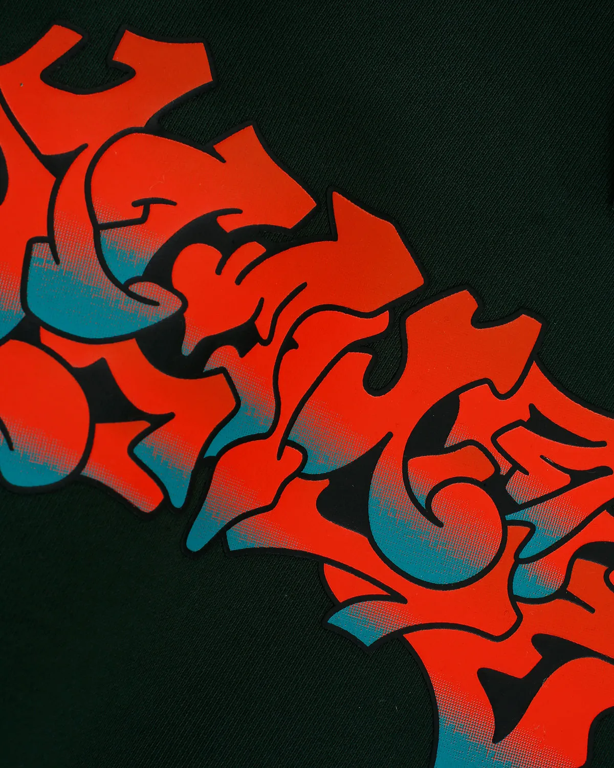 Forest Green Graffiti Logo Hoodie