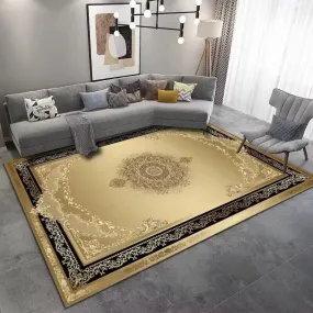 Golden Fantasy Ornament Luxuries Carpet Luxury Non-Slip Floor Mat Rug Carpet