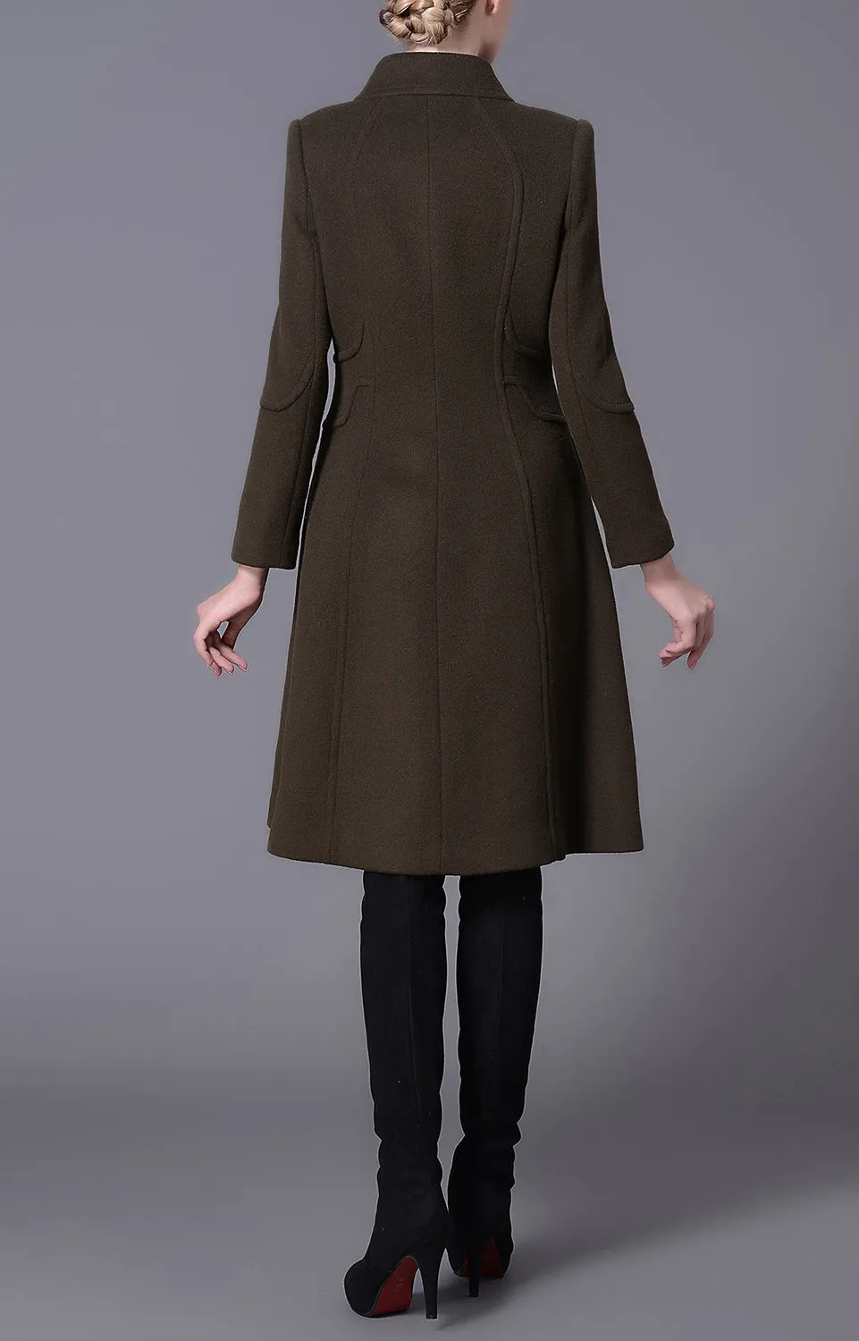 Grace Olive Green Winter Coat