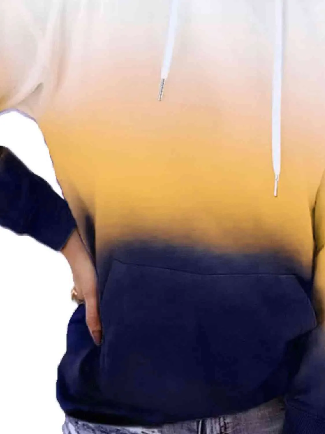 Gradient Drawstring Hoodie