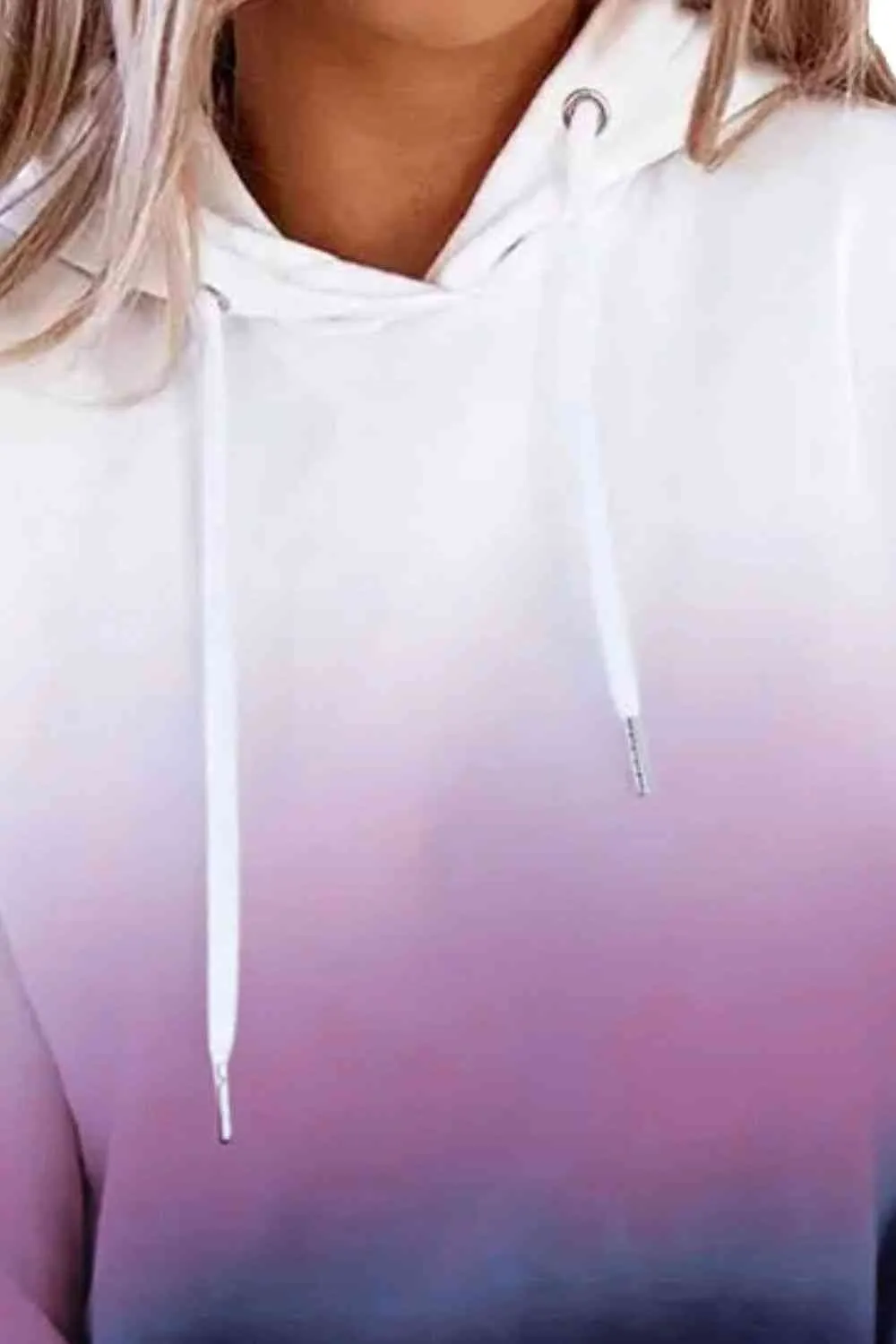 Gradient Drawstring Hoodie